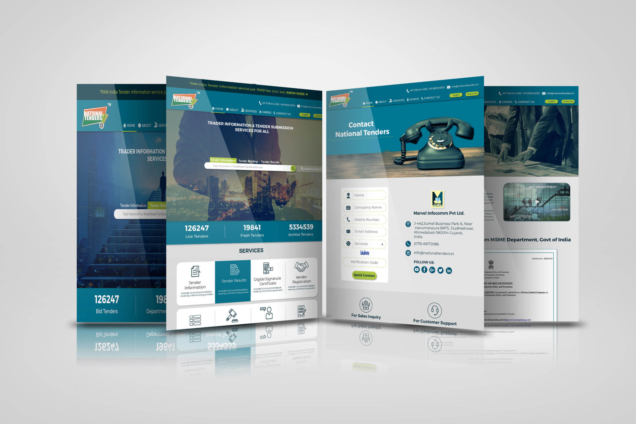 National-Tenders-website-design